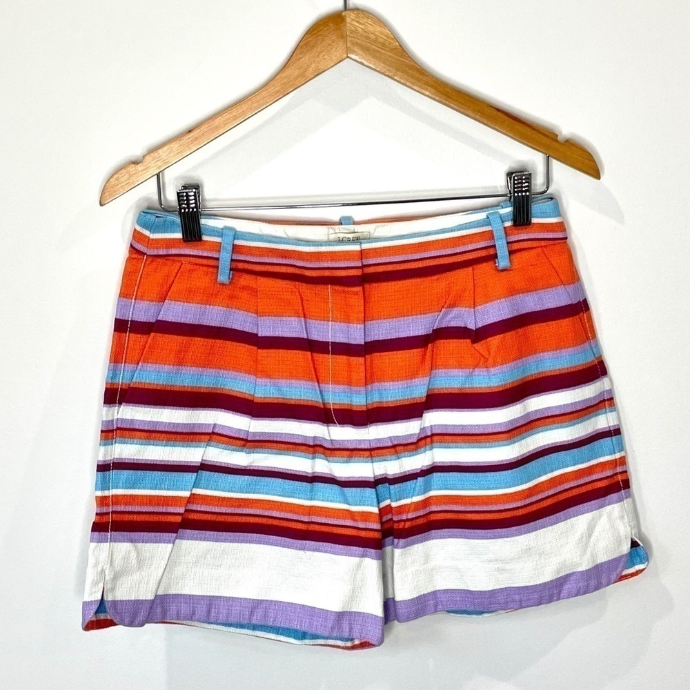 J. Crew Classic Multi Color Striped Shorts